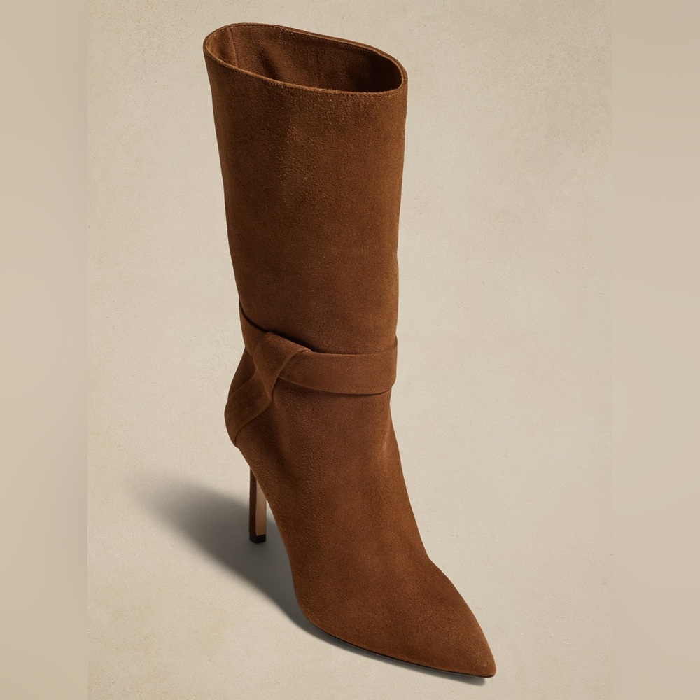 Banana republic suede brown boots